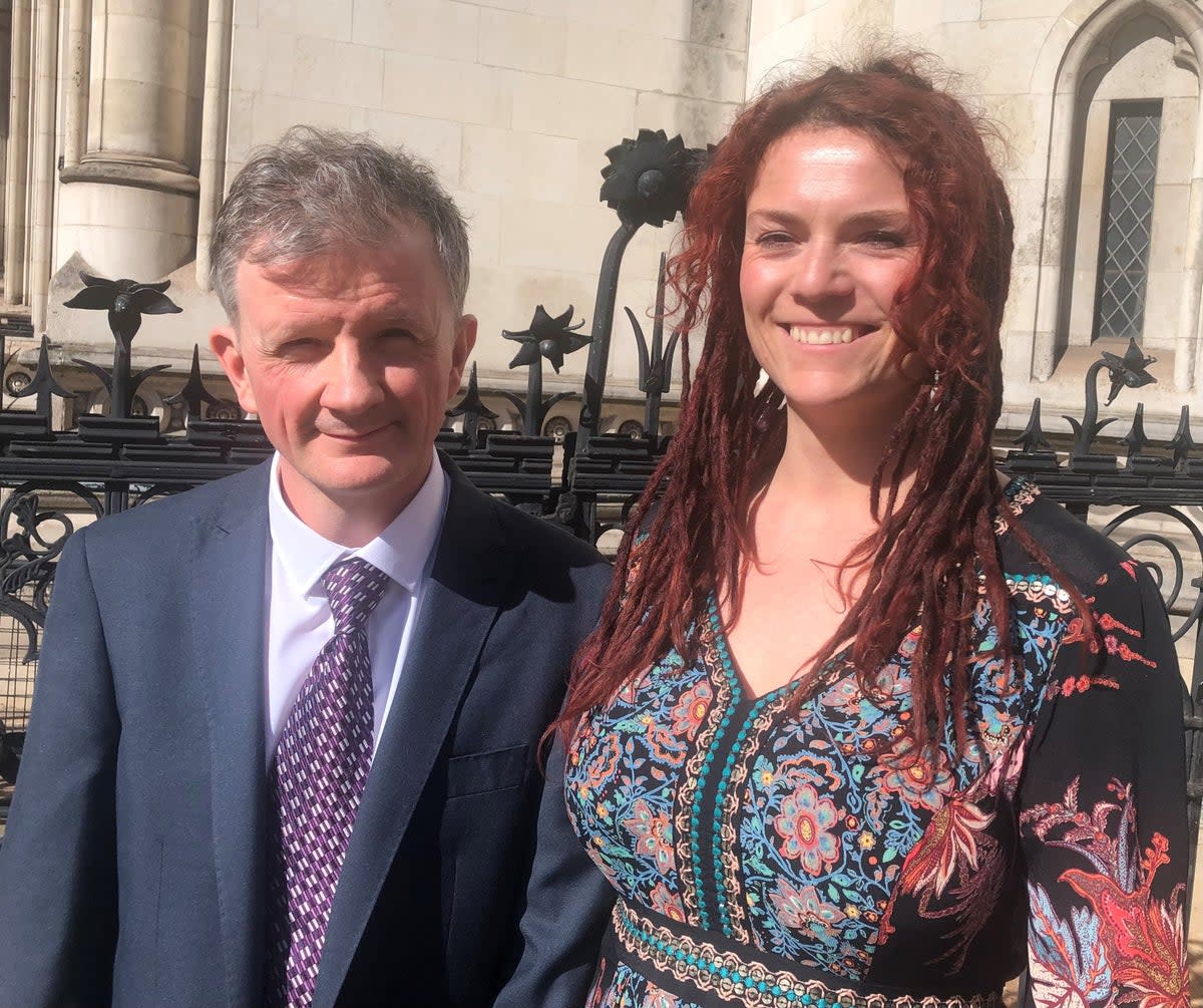 Michael Maher and Sammi Laidlaw outside the Royal Courts of Justice in London (Brian Farmer/PA) (PA Wire)