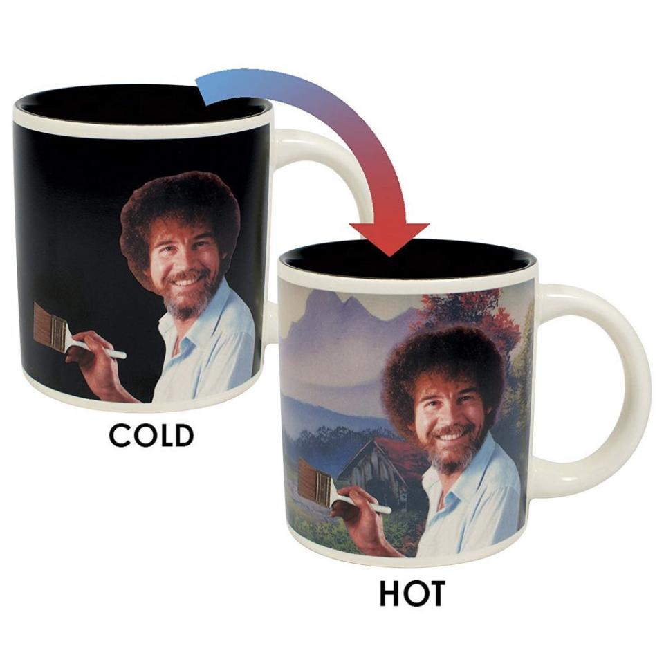 Bob Ross Heat Changing Mug