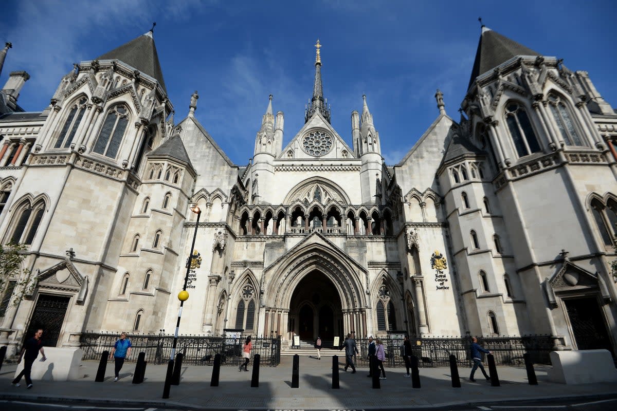 The anonymity order was made at the Royal Courts of Justice (Andrew Matthews/PA) (PA Archive)