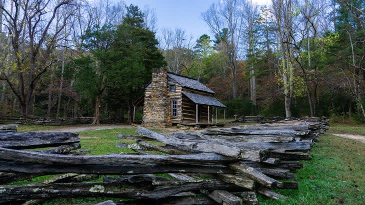 The John Oliver Place in Cades Cove is one of the oldest structures in the park.