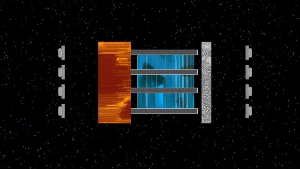 graphic detailing of how to build a MEGA drive impulse engine inspired by Star Trek