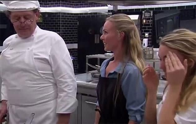 Marco was clearly not impressed with Sam's dish. Source: Channel Seven