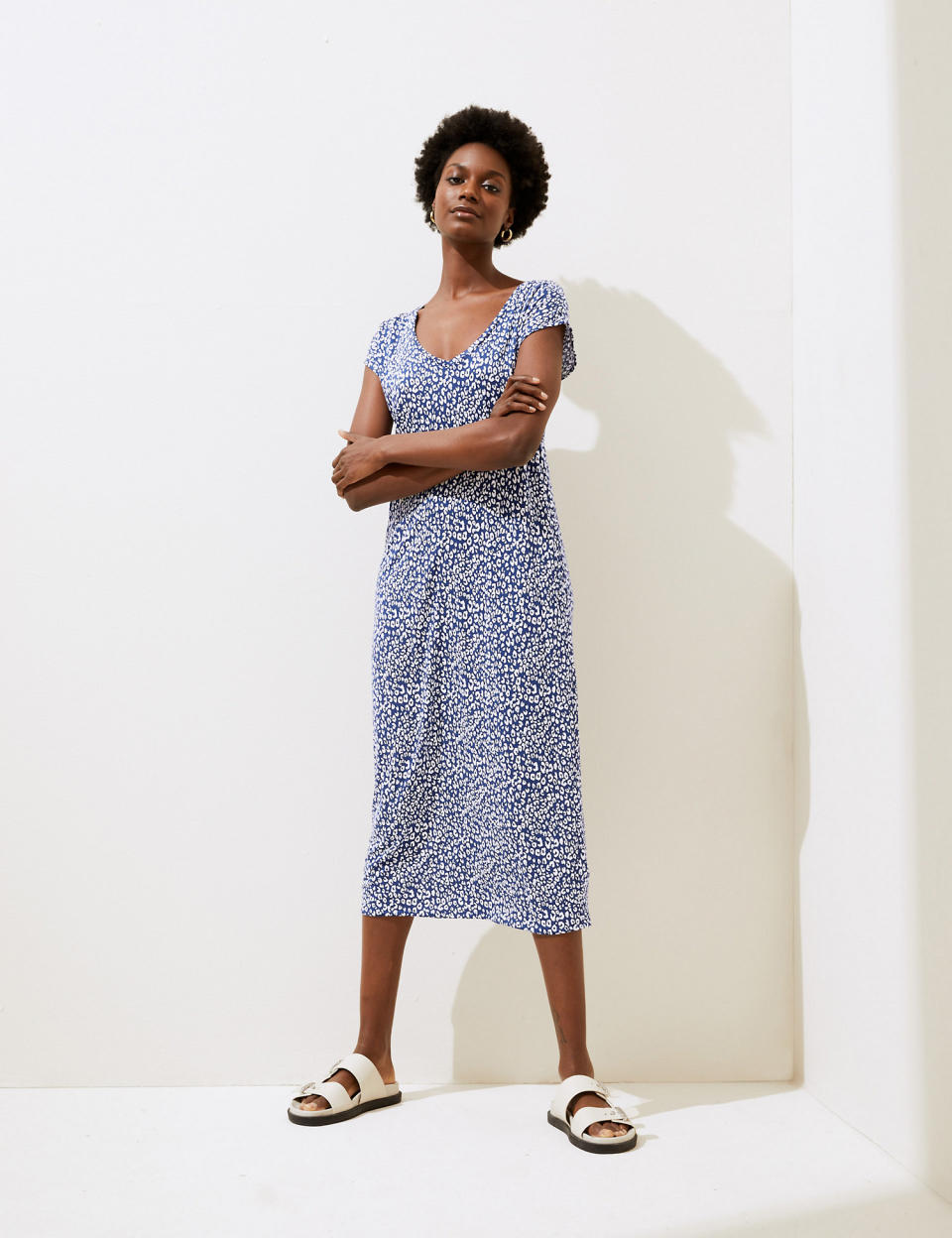 This throw-on dress is already selling out fast. (Marks & Spencer)