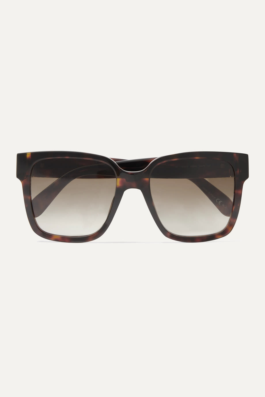 4) Givenchy Oversized square-frame tortoiseshell acetate sunglasses