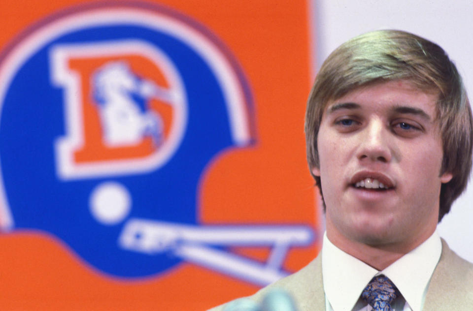 John Elway said he wouldn't play for the Colts, so they traded him to the Denver Broncos. (Getty Images)