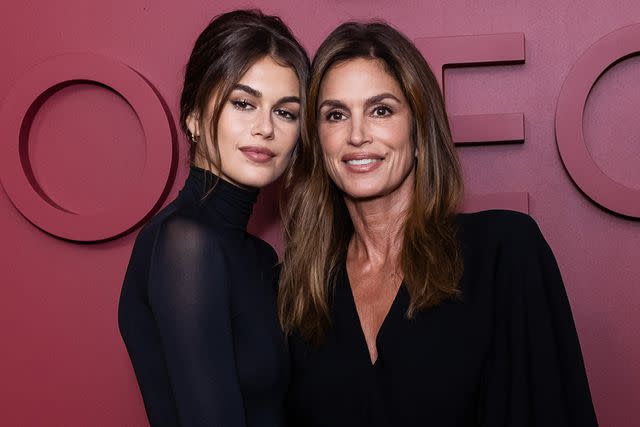 <p>Gotham/WireImage</p> Kaia Gerber and Cindy Crawford.