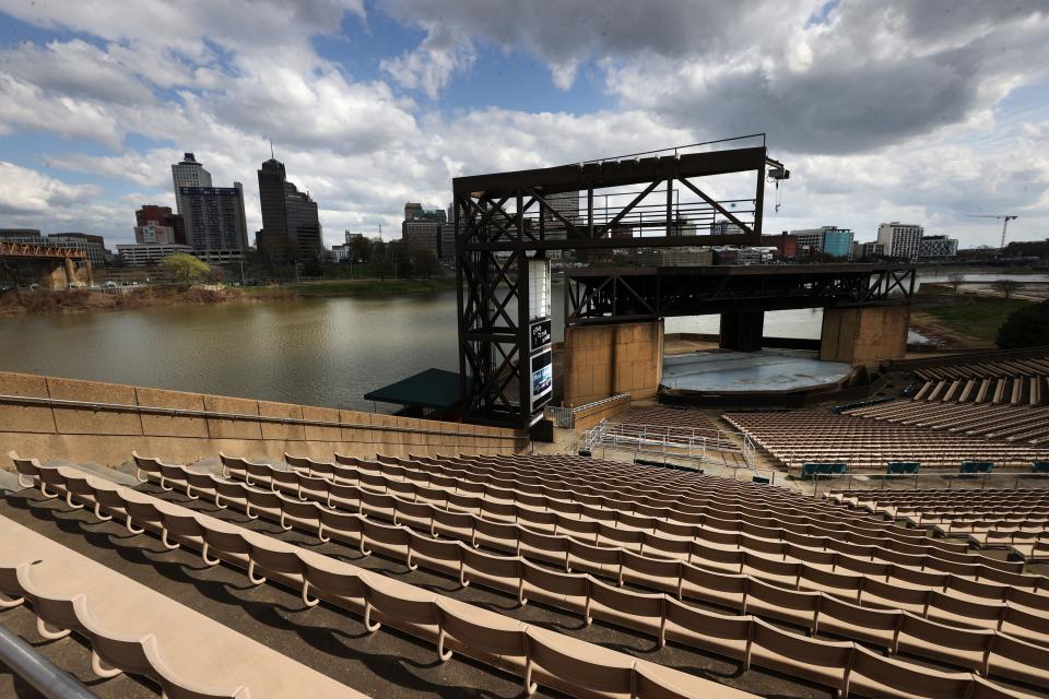 Mud Island Amphitheater which has been dormant to public concerts for years on Monday, March 22, 2021. 