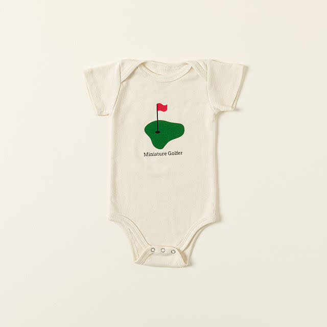 <p><a href="https://go.redirectingat.com?id=74968X1596630&url=https%3A%2F%2Fwww.uncommongoods.com%2Fproduct%2Fminiature-golfer-organic-cotton-babysuit&sref=https%3A%2F%2Fwww.countryliving.com%2Fshopping%2Fgifts%2Fg45553297%2Fgolf-gifts%2F" rel="nofollow noopener" target="_blank" data-ylk="slk:Shop Now;elm:context_link;itc:0;sec:content-canvas" class="link ">Shop Now</a></p><p>Miniature Golfer Organic Cotton Babysuit</p><p>uncommongoods.com</p><p>$29.00</p><span class="copyright">Uncommon Goods</span>