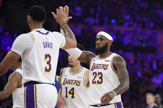 Anthony Davis, LeBron James lead Lakers to Game 1 win over Warriors