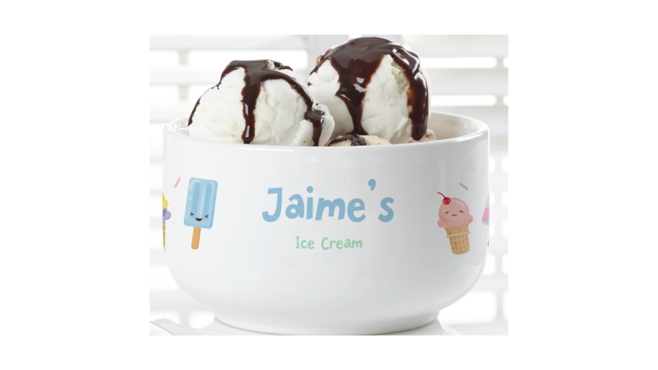 Best ice cream gifts for ice cream lovers: Personalized bowl