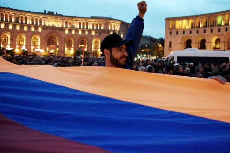 Protests began in Yerevan on Friday and have since spread to the country's second and third largest cities, Gyumri and Vanadzor 