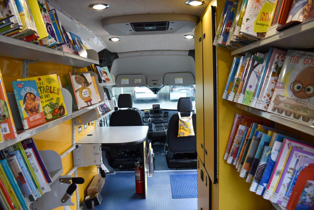 The Poudre River Public Library District will unveil Evie, Colorado's first all-electric mobile library and bookmobile, on April 22 in Fort Collins.