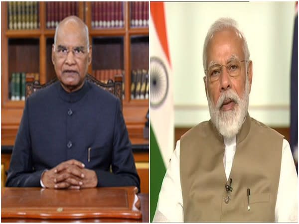 President Ram Nath Kovind (left) Prime Minister Narendra Modi (right) (File Photo/ANI)