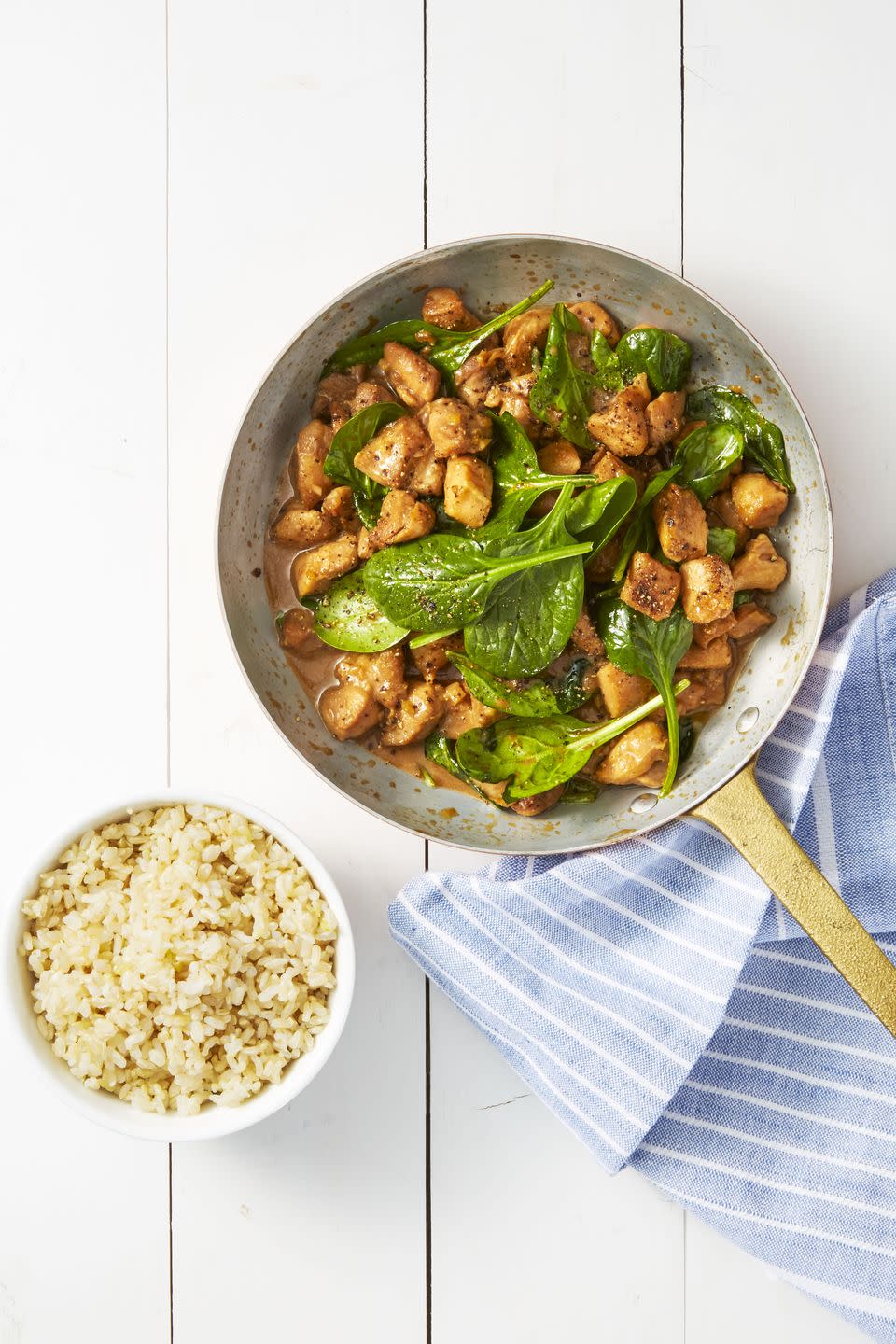 Gingery Chicken & Spinach Stir-Fry