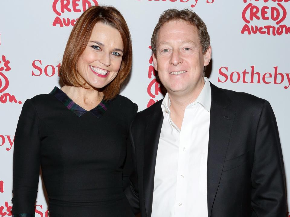 Savannah Guthrie and Michael Feldman attend Jony And Marc's (RED) Auction at Sotheby's on November 23, 2013 in New York City