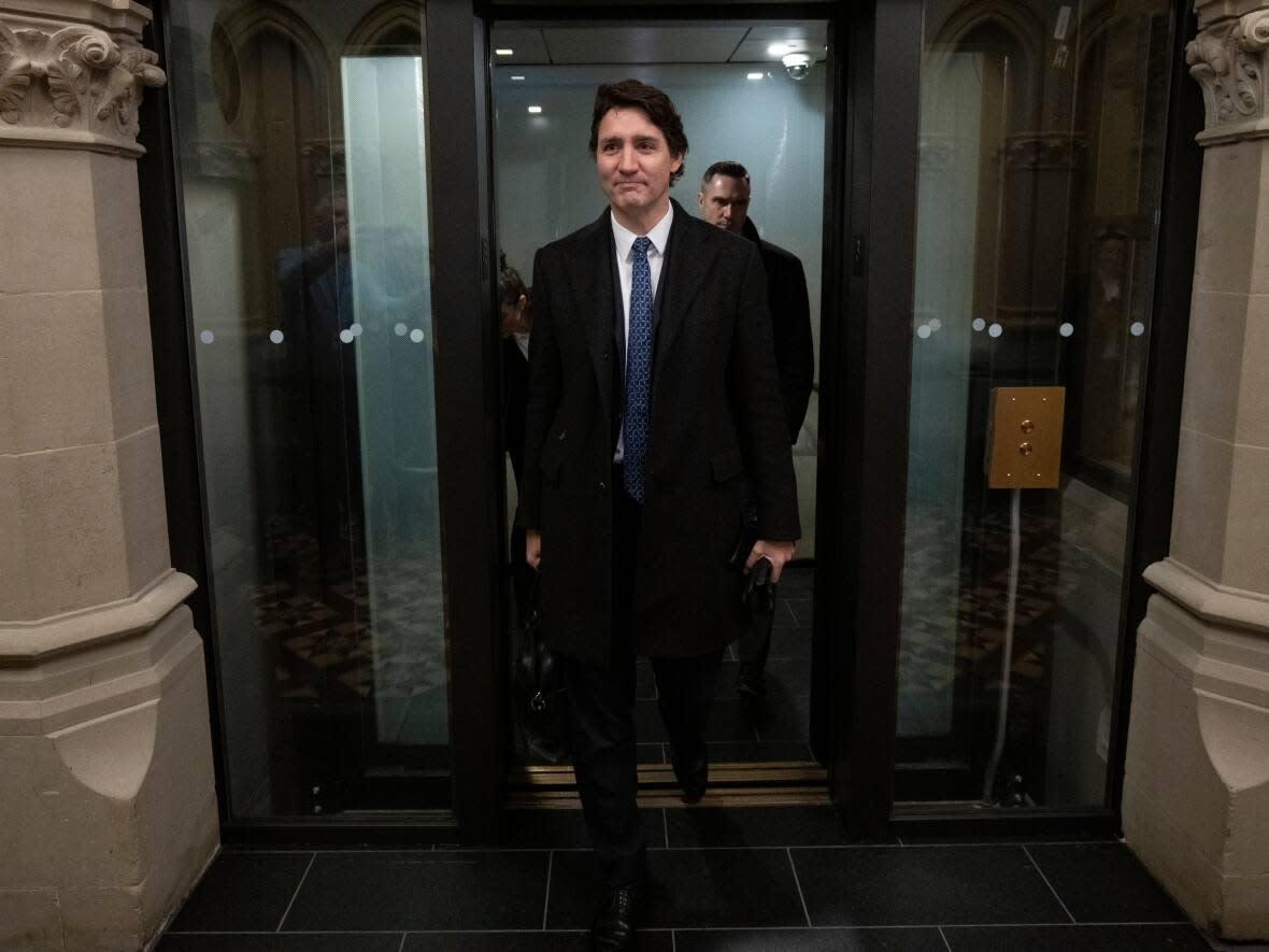 Prime Minister Justin Trudeau steps off the elevator as he arrives on Parliament Hill, Tuesday, March 21, 2023 in Ottawa.  (Adrian Wyld/The Canadian Press - image credit)