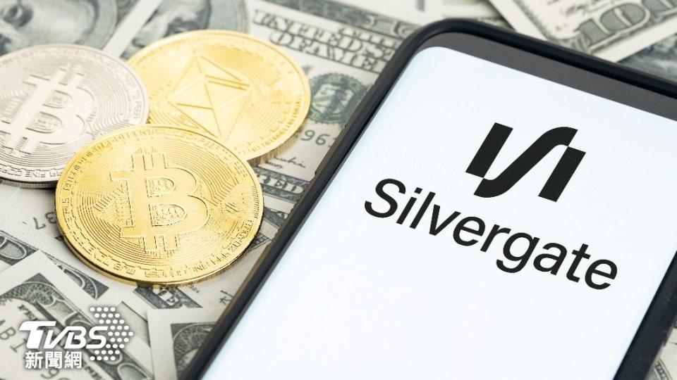 專門經營加密貨幣圈的Silvergate倒閉。（示意圖／Shutterstock達志影像）