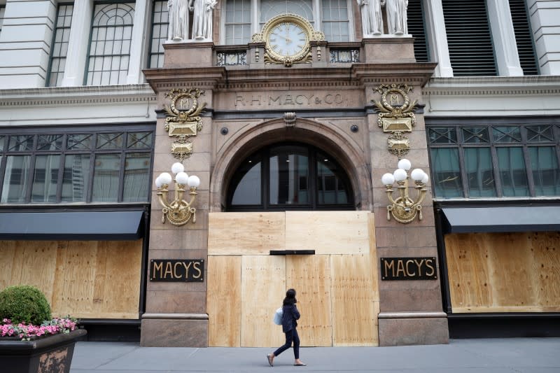 Damage and cleanup after protests against the death in Minneapolis police custody of George Floyd in New York