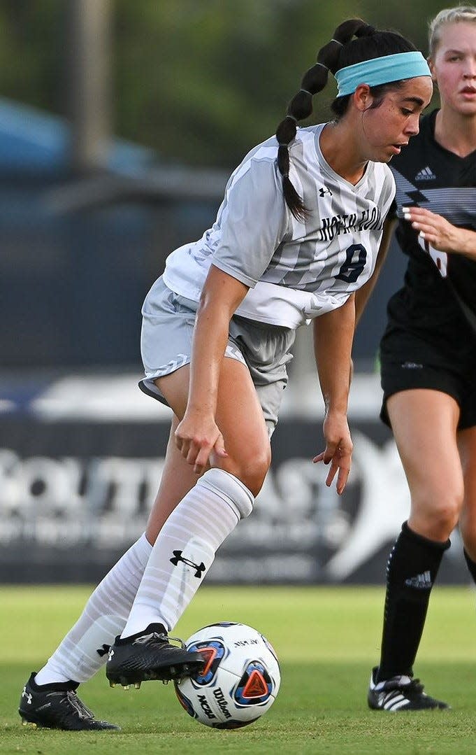 Ariana Munoz of the University of North Florida women's soccer team.