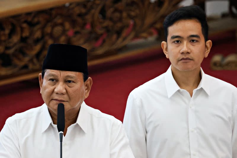 Indonesia's election commission officially announces Prabowo Subianto and Gibran Rakabuming Raka as the presidential election winners at General Election Commission (KPU) headquarters in Jakarta