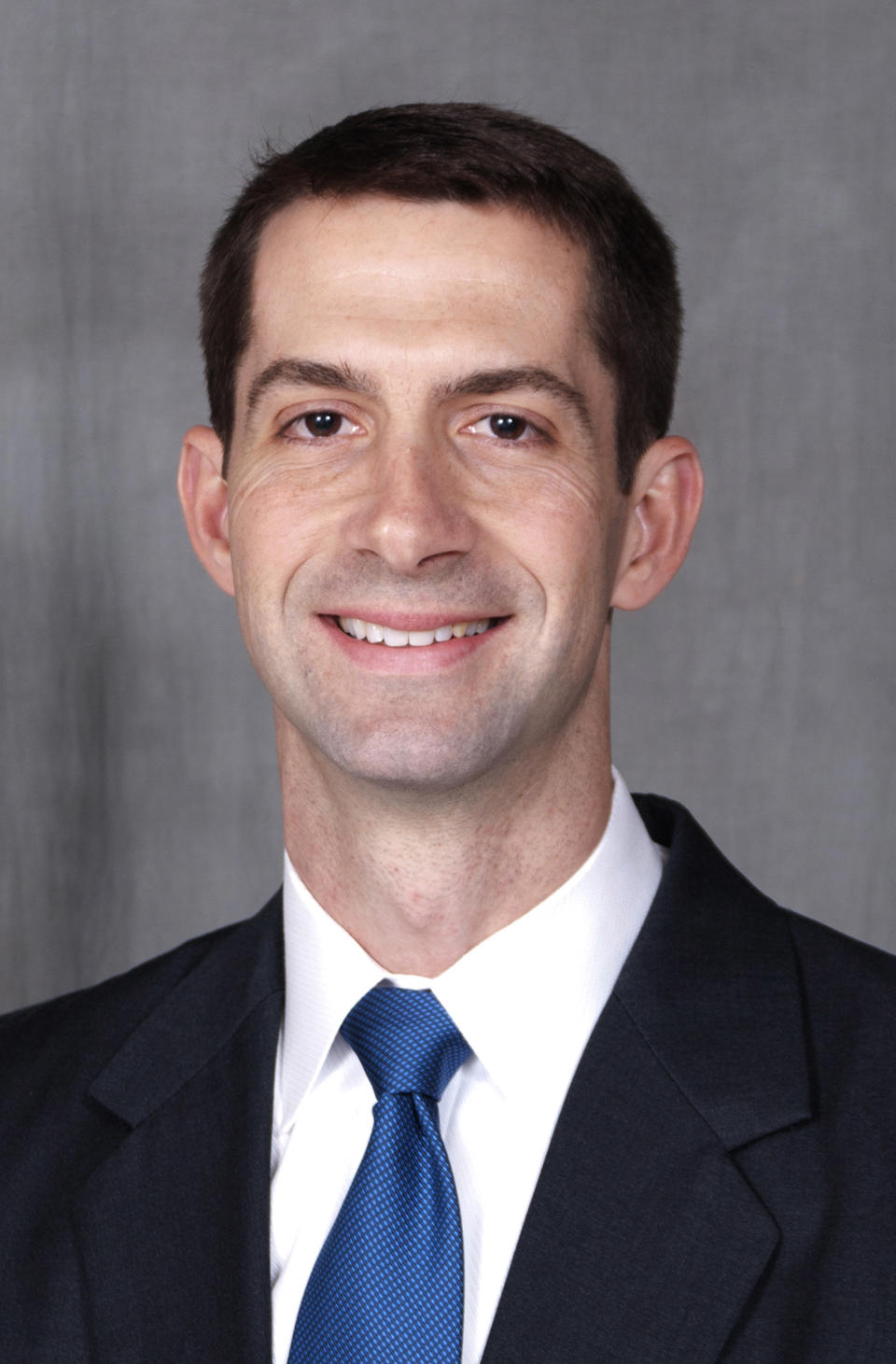 In this photo provided by the Arkansas Secretary of State's office, taken Feb. 24, 2012, Republican Congressional candidate Tom Cotton poses in Little Rock, Ark. (AP Photo/Arkansas Secretary of State, Victor Coats) 