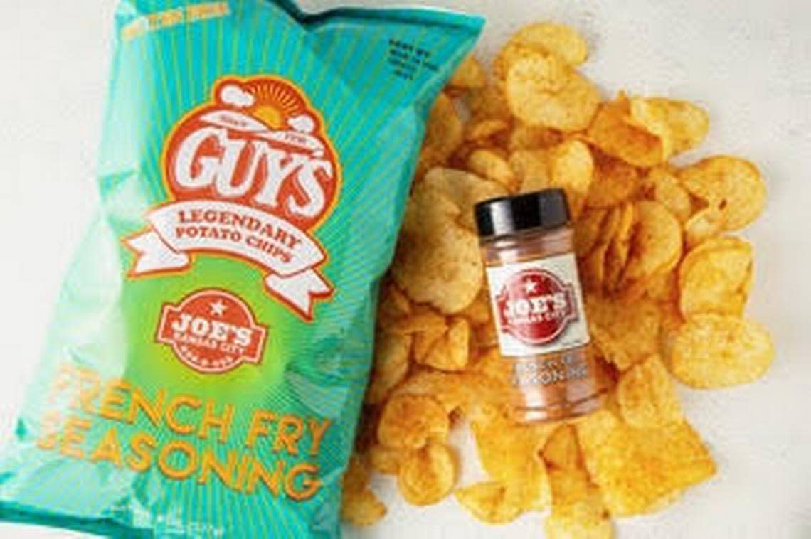 Guy’s Snacks offers a variety of potato chips, including a barbecue flavor using Joe’s famous fry seasoning.