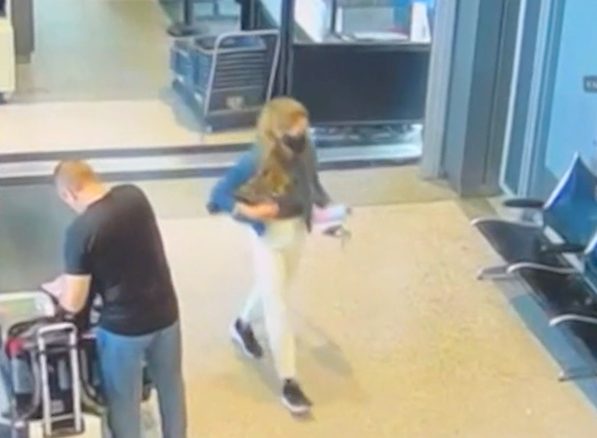 Kaitlin Armstrong was spotted at Newark Airport during her 43 days on the run (US Marshalls)