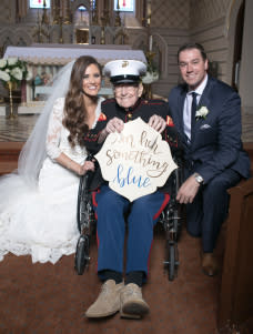 92-Year-Old Vet is Bride's 'Something Blue'