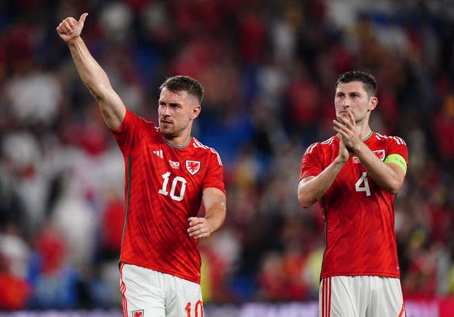 Wales will be without captain Aaron Ramsey (left) and vice-captain Ben Davies (right) for end-of-season friendlies against Gibraltar and Slovakia (Zac Goodwin/PA)