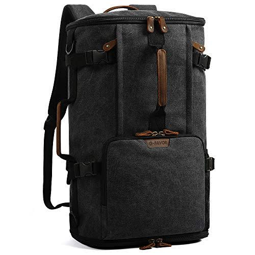 10) G-FAVOR 40-Liter Canvas Travel Backpack