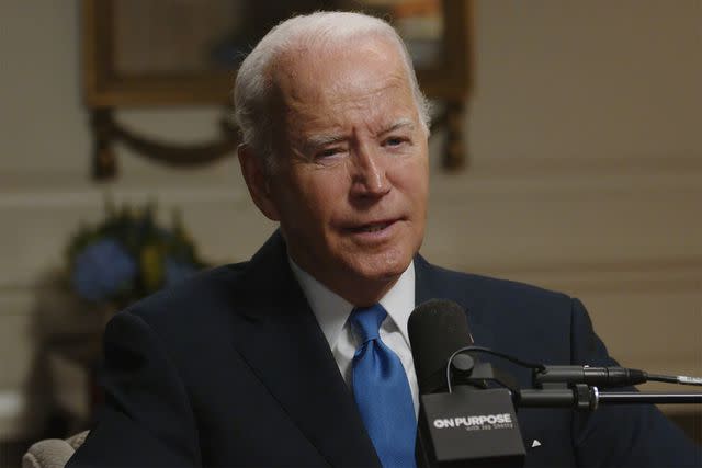 <p>Jay Shetty Podcast/Youtube</p> President Joe Biden on Jay Shetty's podcast