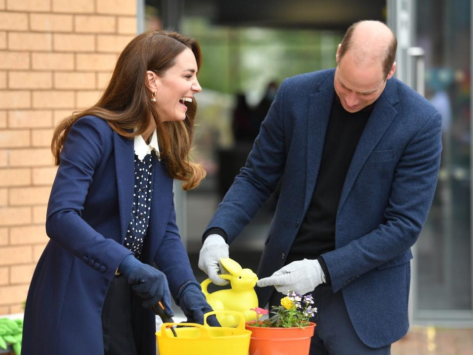 Prince William Kate Middleton laughing