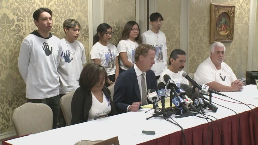 The Moreno Valley Unified School District has agreed to pay $27 million to the family of 13-year-old Diego Stolz who died in a bullying incident at Landmark Middle School in 2019. (KTLA)