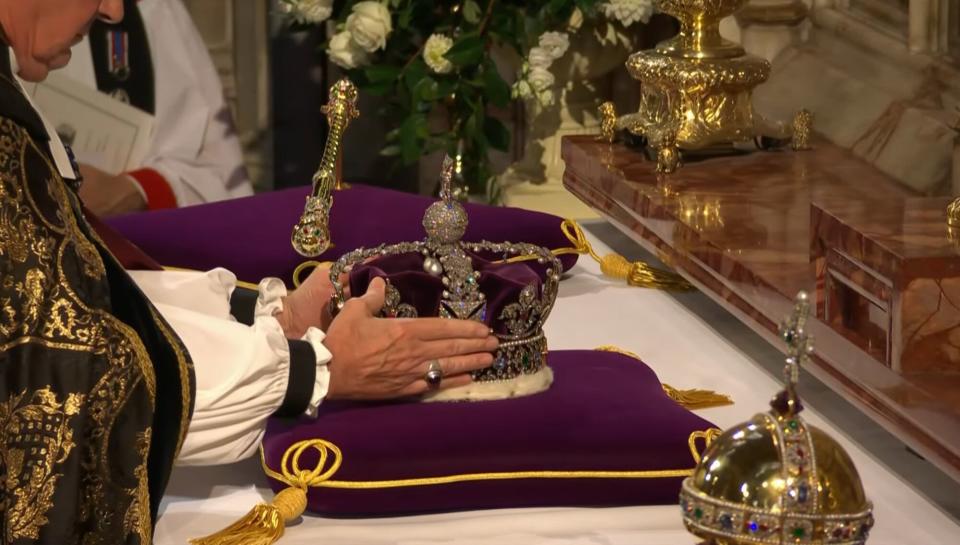 Queen Elizabeth II Funeral - Crown Sceptre Orb