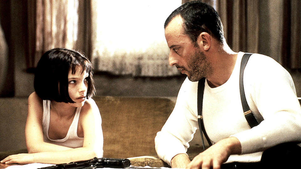 <p> The main thing with Léon is its relationship between its two leads, Jean Reno’s Léon and Natalie Portman’s Mathilda. He’s a lethal loaner hitman, she’s a child, recently orphaned after her father ran foul of Gary Oldman’s psychotic bad cop. The real strength of the movie though is the relationship between Reno and Portman - him playing the curmudgeonly grump murderer learning to feel again, and her a girl on the cusp of womanhood developing feelings for her killy rescuer. Oldman’s terrifying performance is also worthy of note, especially for creating the ‘EVERYONE!’ meme when he calls for backup to deal with Léon’s revenge. However, it’s the end most remember: after Léon’s already heartbreaking death, the film closes on Mathilda potting the plant he’s cared for throughout the movie, at the school she now attends, saying “I think we'll be okay here, Léon.” Not. A. Dry. Eye.  </p> <p> <strong>Key things to mention: </strong>Léon is a reworking of a character Jean Reno previously played in La Femme Nikita, called Victor. In that film he was a ‘cleaner’ hired to dispose of a body, and director Luc Besson has stated in interviews that, "now maybe Jean is playing the American cousin of Victor. This time he's more human." Worth noting as well that this was Natalie Portman’s debut film performance and she was only 11 when she auditioned for the part.  </p> <p> <strong>Memorable quote: </strong>“EVERYONE!”<br> <strong>Leon Hurley</strong> </p>