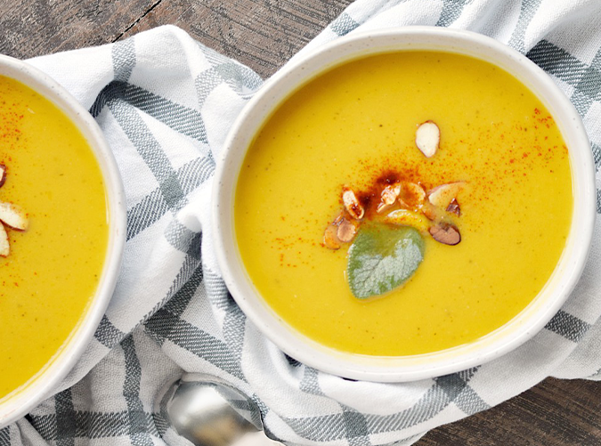 Instant Pot Butternut Squash and Apple Soup