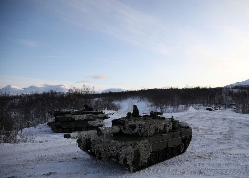 FILE PHOTO: On Norway's border with Russia, unease over military buildup