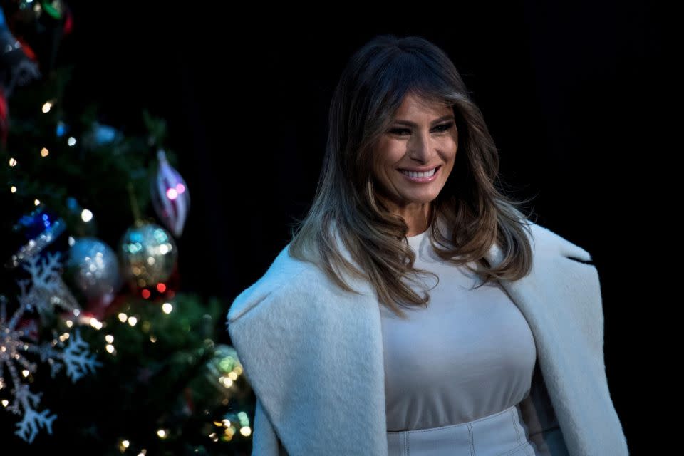 Melania Trump has revealed where she would most like to spend Christmas. Photo: Getty Images