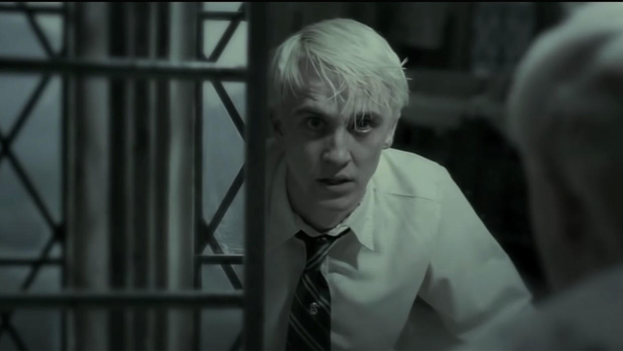  Draco Malfoy in scene with Harry Potter 