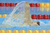 Lyndon Longhorne of Britain swims on his way to winning the multi classification men's 150m individual medley final at the British Gas Swimming Championships 2012 at the Olympic Aquatics Centre in London March 8, 2012.