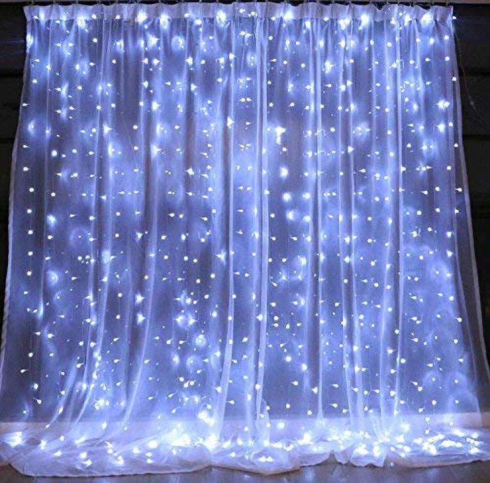 Brightown 10 Ft Window Curtain Icicle String Lights. (Photo: Amazon)