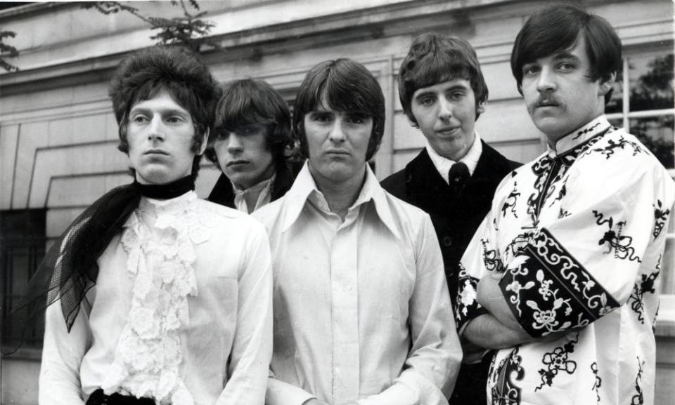 Gary Brooker, right, with Procol Harum members including Matthew Fisher, second left, in 1967.