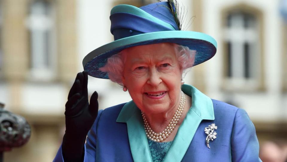 Elizabeth II en visite à Francfort en juin 2015 - Boris Roessler - Pool - AFP