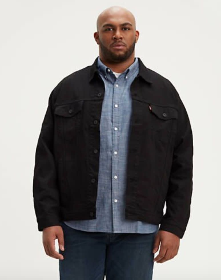 This jacket comes in sizes XL to 6XL. <a href="https://fave.co/38l5Xzh" target="_blank" rel="noopener noreferrer"><strong>Find it at Levi's</strong></a>.