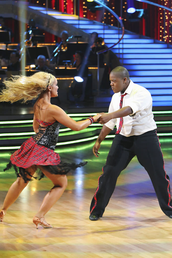 Lacey Schwimmer and Kyle Massey perform on "Dancing with the Stars."