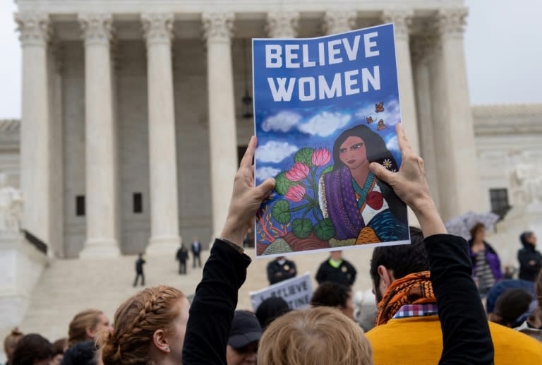 Demonstrators have been gathering daily outside the US Supreme Court in protest against the nomination of Judge Brett Kavanaugh to a lifelong post on the bench