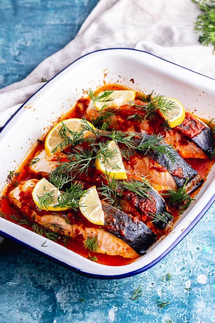 Harissa Roasted Salmon