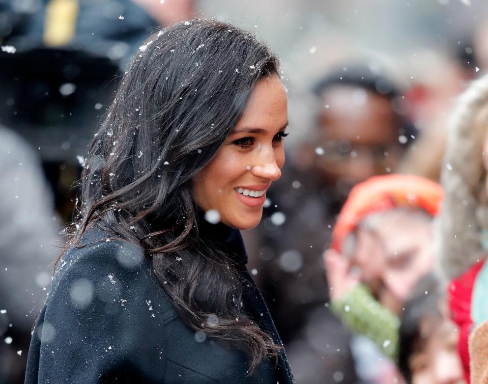 <p>This week, Meghan and Harry braved freezing temperatures and a light snow shower on their visit to Bristol. While the white stuff is fairly rare in the UK, when it does flurry, it makes for a great picture. Here, 30 photos of the royals enjoying the snow. </p>