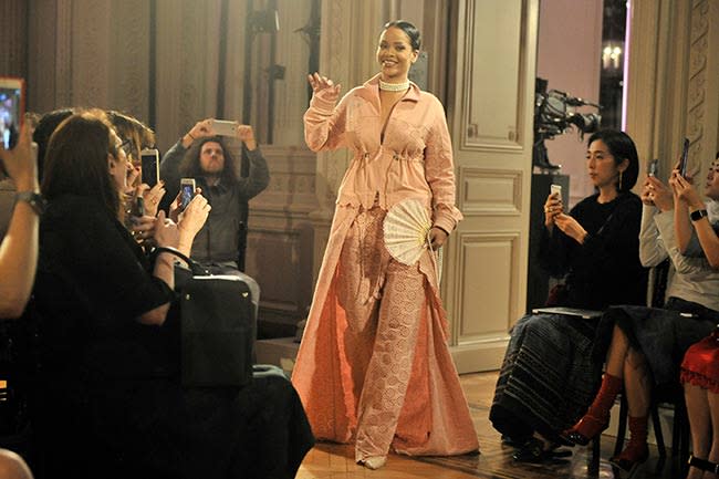 Rihanna at Fenty Puma Collection Paris Fashion Week
