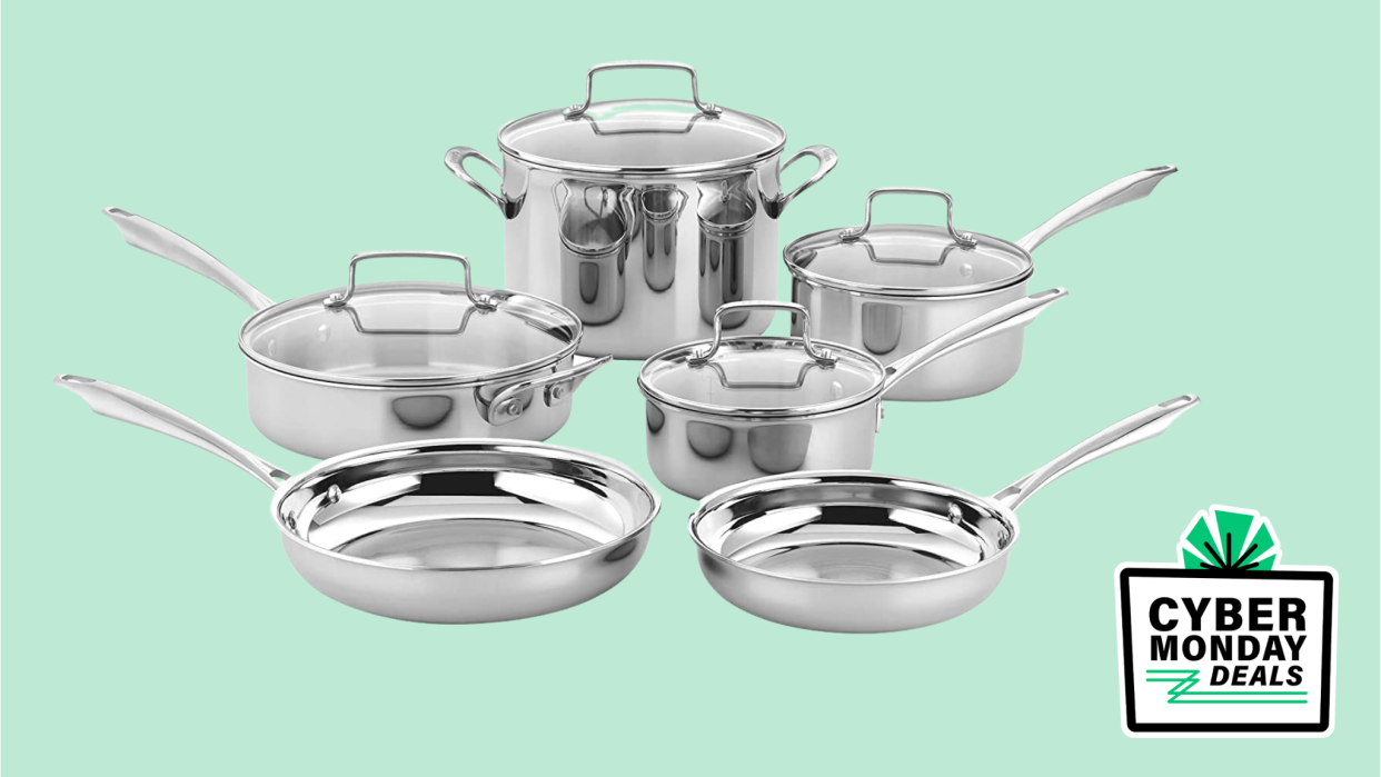 This Cuisinart 10-piece cookware set gets you ready to cook anything and it's on sale for Cyber Monday.